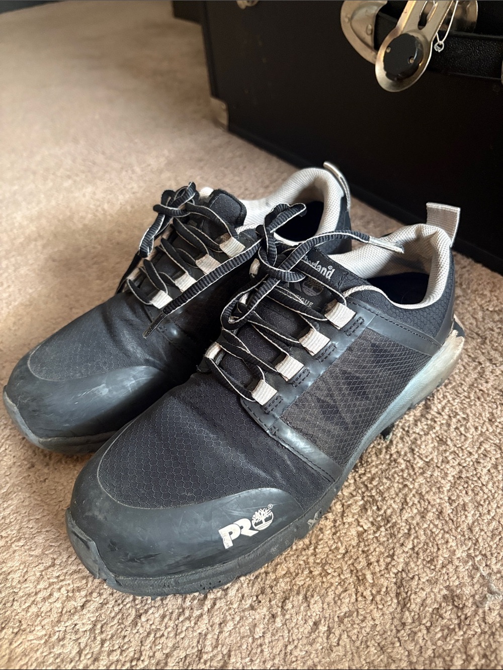Timberland PRO Black and Gray Men's Athletic Work Shoes